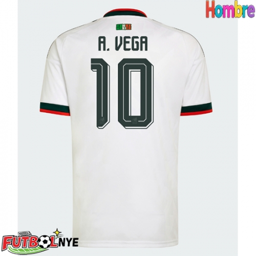 Camiseta México Alexis Vega #10 Visitante Equipación Mundial 2026 manga corta